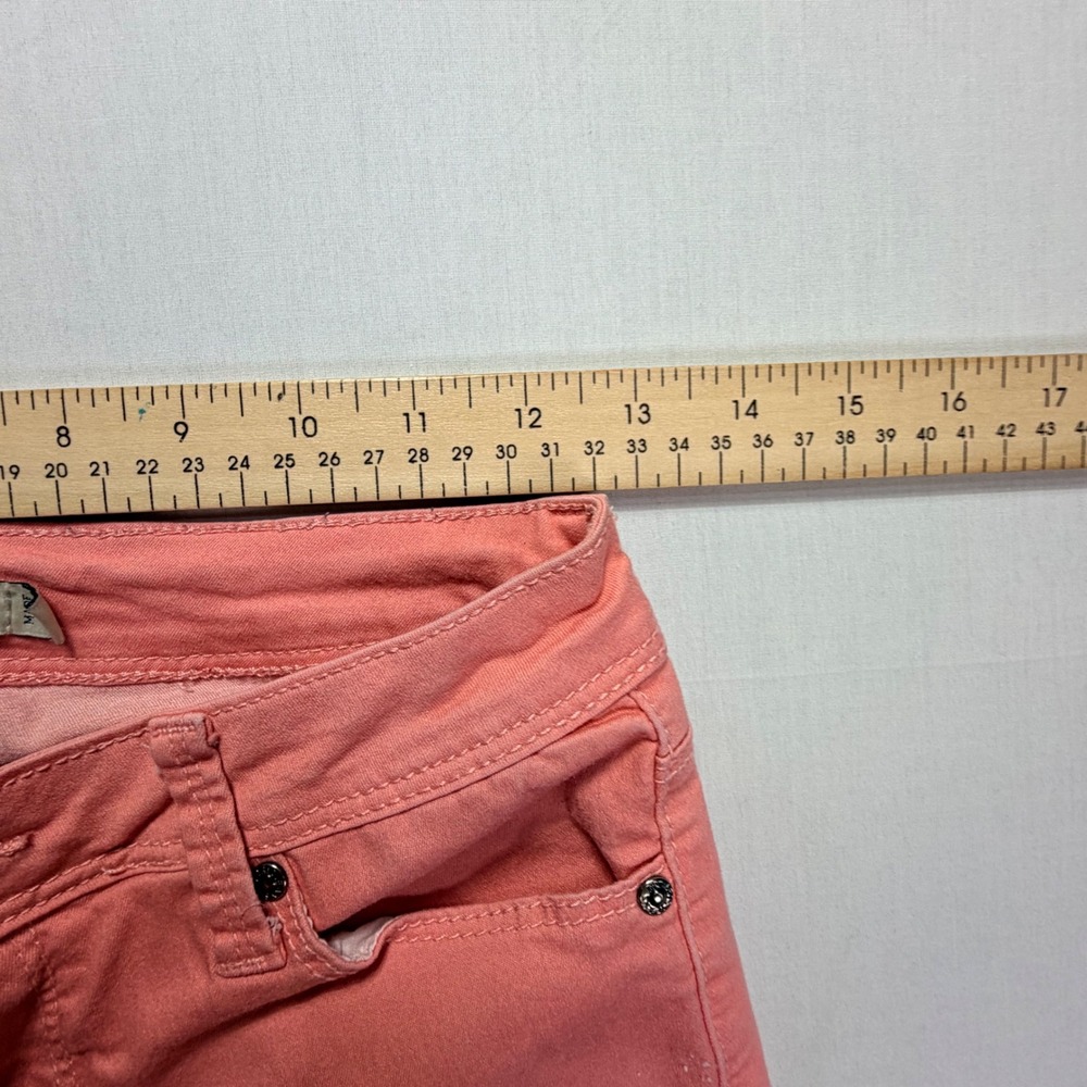 IRIS JEANS Women Coral Pink Skinny Fit Denim Jeans Size 05 - Picture 6 of 8
